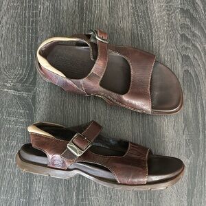 Timberland Brown Leather Strap Outdoor Sandals Brown 6.5